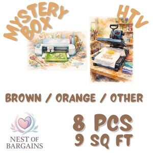 Mystery bundle of Brown / Orange / Other HTV vinyl